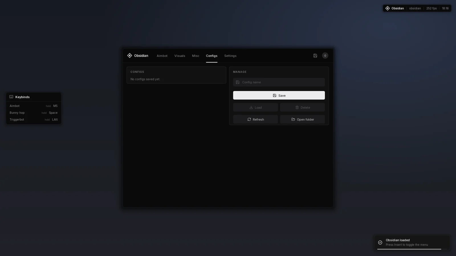 Obsidian configs
